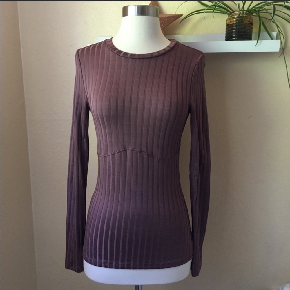 🔥 2/$15 Wilfred ribbed long sleeve top
